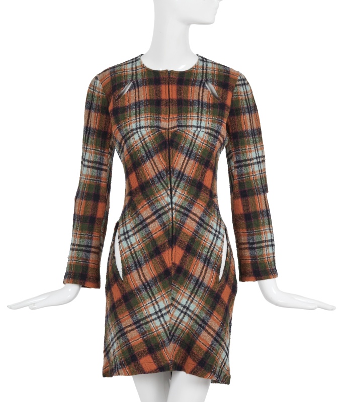 A Junya Watanabe/Comme des Gar&ccedil;ons slashed tartan wool dress, Spring-Summer 1996