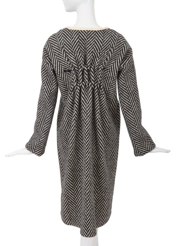 A Junya Watanabe/Comme des Gar&ccedil;ons black and white herringbone wool dress, Autumn-Winter 1996-97