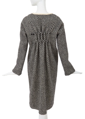 A Junya Watanabe/Comme des Gar&ccedil;ons black and white herringbone wool dress, Autumn-Winter 1996-97