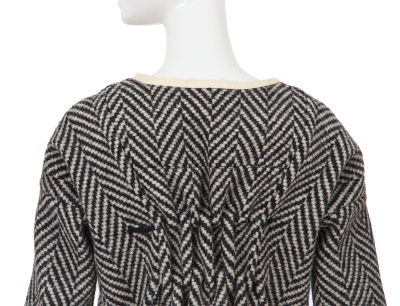 A Junya Watanabe/Comme des Gar&ccedil;ons black and white herringbone wool dress, Autumn-Winter 1996-97 - 5