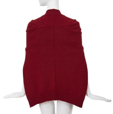 A Junya Watanabe/Comme des Gar&ccedil;ons red wool-blend cardigan, Autumn-Winter 1996-97 - 3