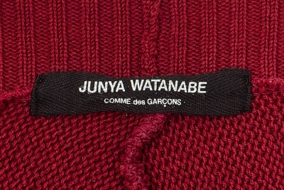 A Junya Watanabe/Comme des Gar&ccedil;ons red wool-blend cardigan, Autumn-Winter 1996-97 - 6