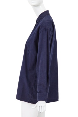 A Comme des Gar&ccedil;ons navy cotton Western shirt, circa 1980 - 2