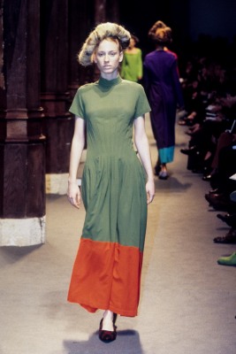 A Junya Watanabe/Comme des Gar&ccedil;ons purple wool dress, Spring-Summer 1997 - 2