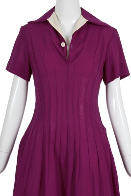 A Junya Watanabe/Comme des Gar&ccedil;ons purple wool dress, Spring-Summer 1997 - 6