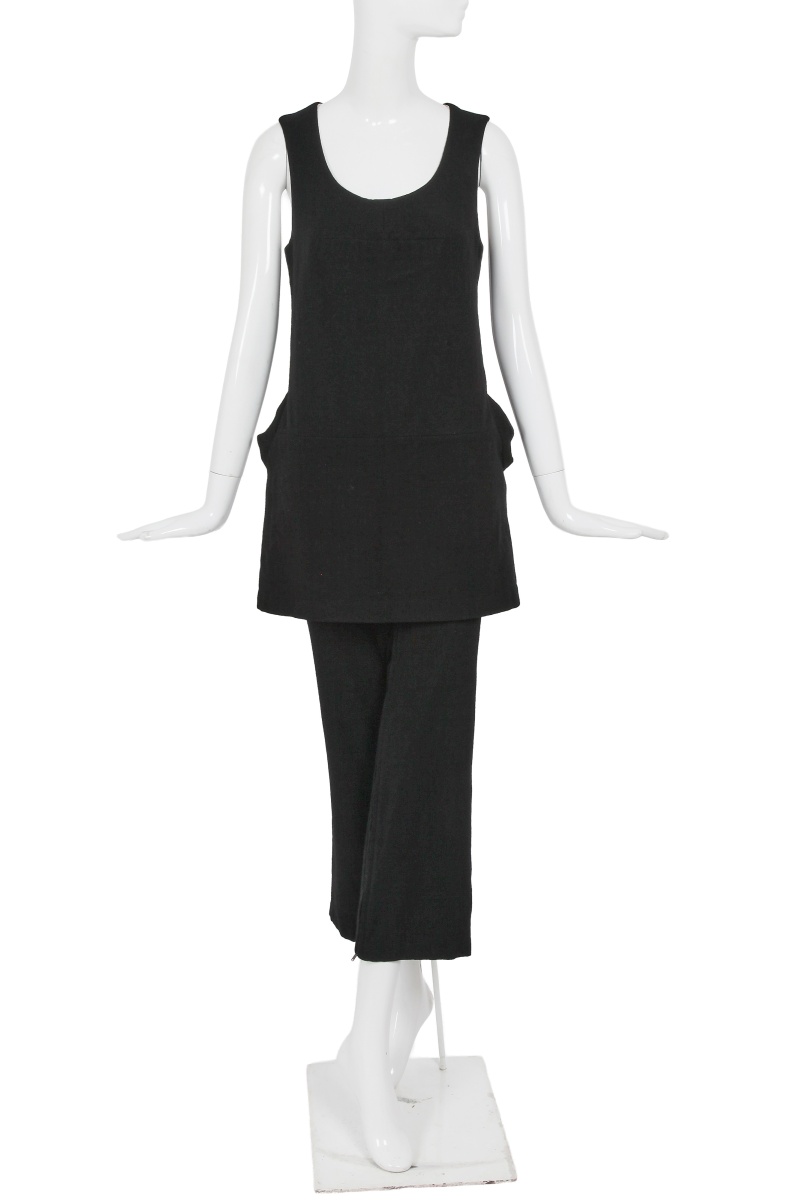 A Junya Watanabe/Comme des Gar&ccedil;ons black wool transformable dress/jumpsuit, Autumn-Winter 1996-97
