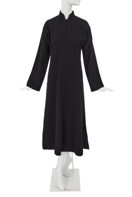 A Junya Watanabe/Comme des Gar&ccedil;ons black pinstriped wool dress, Autumn-Winter 1997-98