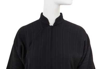 A Junya Watanabe/Comme des Gar&ccedil;ons black pinstriped wool dress, Autumn-Winter 1997-98 - 4