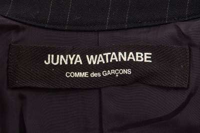 A Junya Watanabe/Comme des Gar&ccedil;ons black pinstriped wool dress, Autumn-Winter 1997-98 - 5
