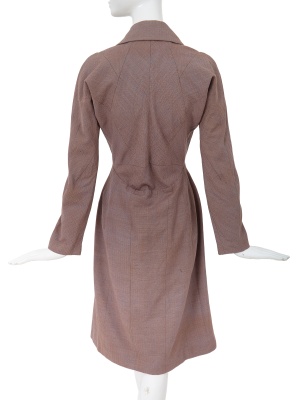 A Junya Watanabe/Comme des Gar&ccedil;ons speckled blue and orange wool frock coat, Autumn-Winter 1997-98 - 4