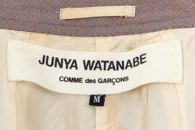 A Junya Watanabe/Comme des Gar&ccedil;ons speckled blue and orange wool frock coat, Autumn-Winter 1997-98 - 7