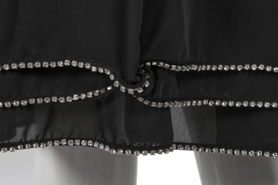 A Junya Watanabe/Comme des Gar&ccedil;ons rhinestone-encrusted black cr&ecirc;pe ensemble, Spring-Summer 2001 - 10