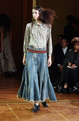 A Junya Watanabe/Comme des Gar&ccedil;ons patchwork denim ensemble, Spring-Summer 2002 - 2