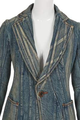 A Junya Watanabe/Comme des Gar&ccedil;ons patchwork denim ensemble, Spring-Summer 2002 - 5