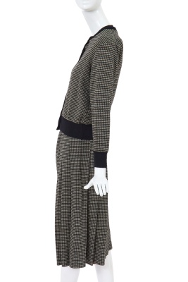 A Comme des Gar&ccedil;ons black and white knitted three-piece ensemble, circa 1980 - 2
