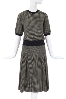 A Comme des Gar&ccedil;ons black and white knitted three-piece ensemble, circa 1980 - 6