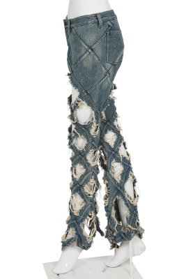 A Junya Watanabe/Comme des Gar&ccedil;ons denim and printed cotton ensemble, Spring-Summer 2002 - 8
