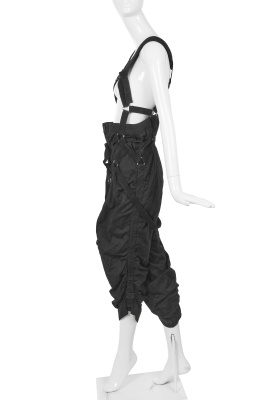 A pair of Junya Watanabe/Comme des Gar&ccedil;ons black cotton salopettes, Spring-Summer 2003 - 3