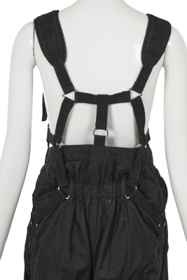 A pair of Junya Watanabe/Comme des Gar&ccedil;ons black cotton salopettes, Spring-Summer 2003 - 6
