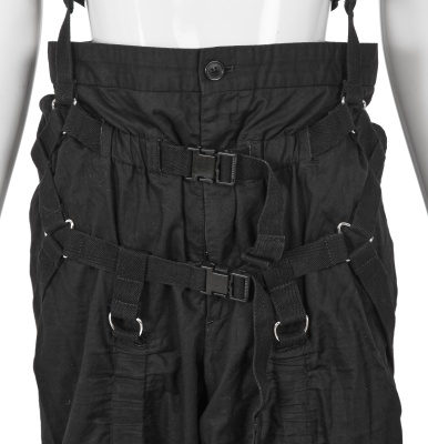 A pair of Junya Watanabe/Comme des Gar&ccedil;ons black cotton salopettes, Spring-Summer 2003 - 7