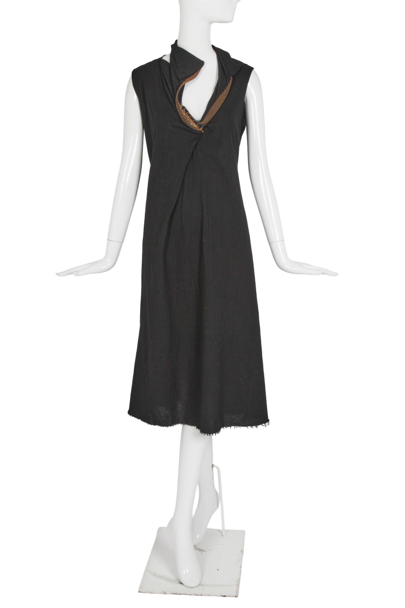 A Junya Watanabe/Comme des Gar&ccedil;ons zip-embellished black dress, Spring-Summer 2005