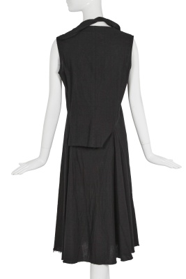 A Junya Watanabe/Comme des Gar&ccedil;ons zip-embellished black dress, Spring-Summer 2005 - 3