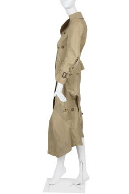 A Junya Watanabe/Comme des Gar&ccedil;ons beige gabardine trench ensemble, Spring-Summer 2006 - 3