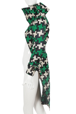 A Junya Watanabe/Comme des Gar&ccedil;ons green, white and black tailcoat, Spring-Summer 2006 - 3