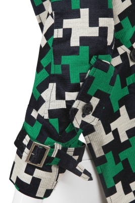 A Junya Watanabe/Comme des Gar&ccedil;ons green, white and black tailcoat, Spring-Summer 2006 - 7