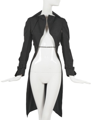 A Junya Watanabe/Comme des Gar&ccedil;ons black wool tailcoat, Spring-Summer 2006