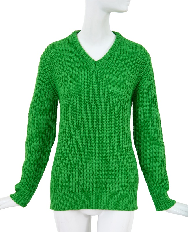 A Comme des Gar&ccedil;ons knitted green wool sweater, early 1980s