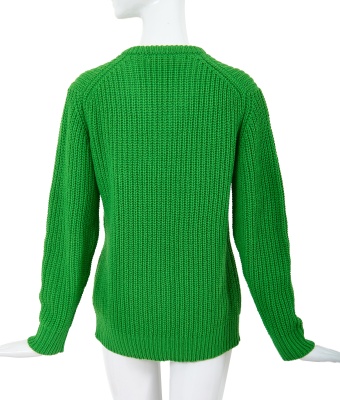 A Comme des Gar&ccedil;ons knitted green wool sweater, early 1980s - 3