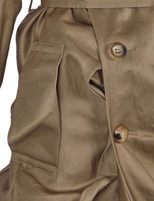 A Junya Watanabe/Comme des Gar&ccedil;ons beige cotton gabardine trench coat ensemble, Spring-Summer 2007 - 7
