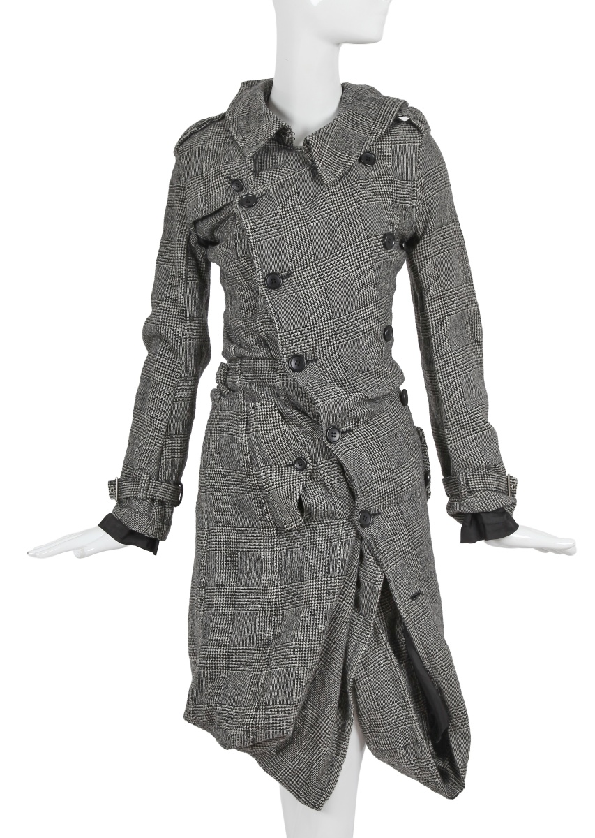 A Junya Watanabe/Comme des Gar&ccedil;ons glen plaid wool coat-dress, Autumn-Winter 2007-08