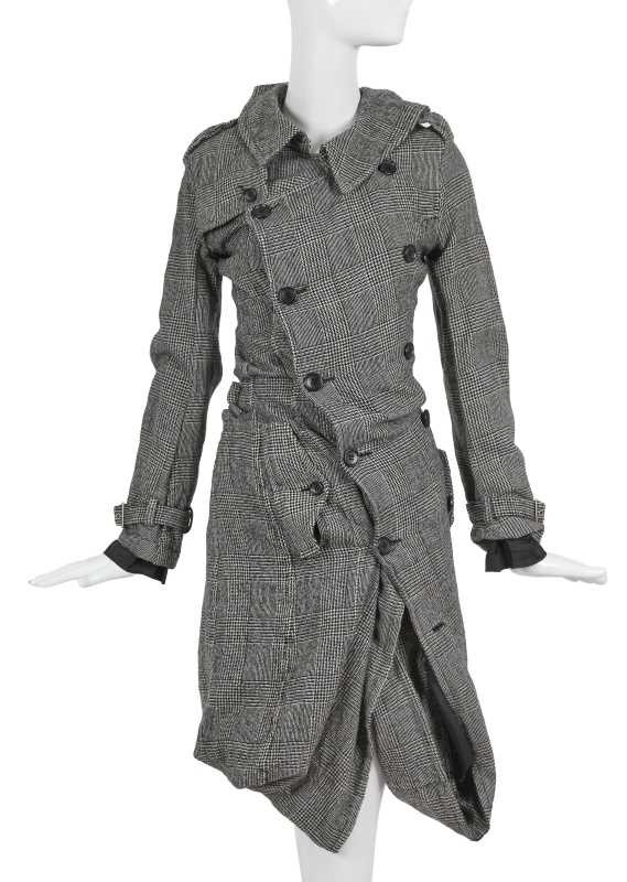 A Junya Watanabe/Comme des Gar&ccedil;ons glen plaid wool coat-dress, Autumn-Winter 2007-08