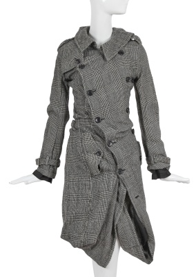 A Junya Watanabe/Comme des Gar&ccedil;ons glen plaid wool coat-dress, Autumn-Winter 2007-08