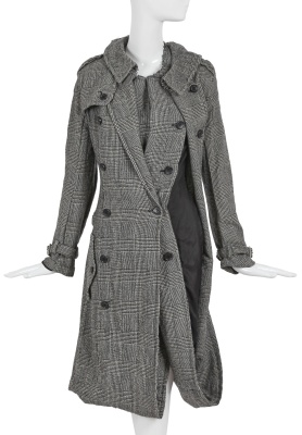 A Junya Watanabe/Comme des Gar&ccedil;ons glen plaid wool coat-dress, Autumn-Winter 2007-08 - 5