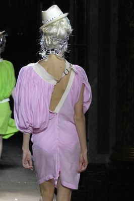 A Junya Watanabe/ Comme des Gar&ccedil;ons pink ramie dress, Spring-Summer 2008 - 2