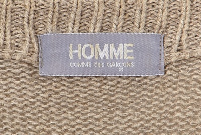 A Comme des Gar&ccedil;ons men's beige knitted cotton sweater, probably 'Patchworks and X' collection, Spring-Summer 1983 - 7