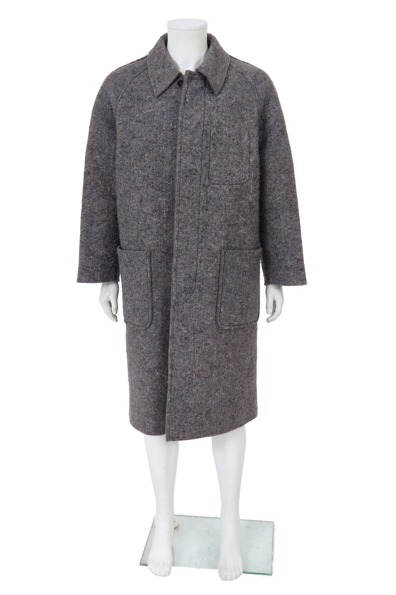 A Comme des Gar&ccedil;ons men's grey wool coat, Autumn-Winter 1995-96