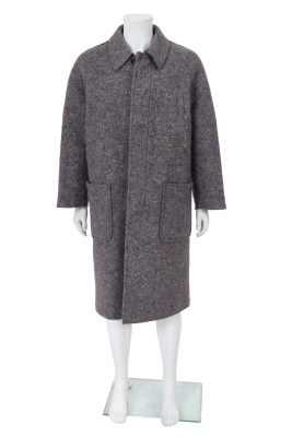 A Comme des Gar&ccedil;ons men's grey wool coat, Autumn-Winter 1995-96