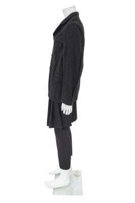 A pair of Comme des Gar&ccedil;ons men's grey wool kilt-trousers, Autumn-Winter 1998-99 - 3
