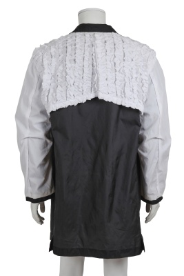 A Comme des Gar&ccedil;ons men's black and white ruffled 'Inside Out' coat, Spring-Summer 1999 - 4