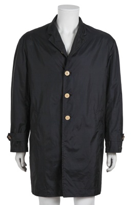 A Comme des Gar&ccedil;ons men's black and white ruffled 'Inside Out' coat, Spring-Summer 1999 - 6