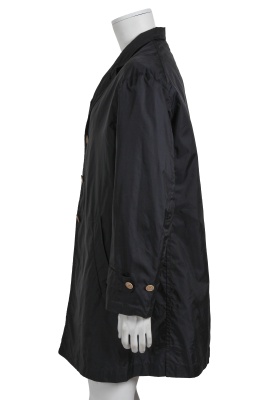 A Comme des Gar&ccedil;ons men's black and white ruffled 'Inside Out' coat, Spring-Summer 1999 - 7