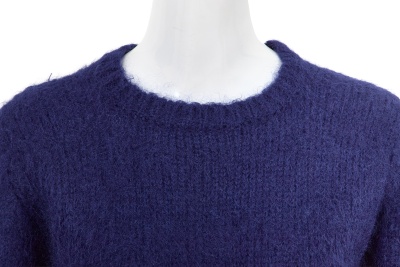 A Comme des Gar&ccedil;ons navy knitted mohair top, early 1980s - 4