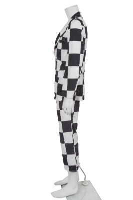 A Comme des Gar&ccedil;ons men's black and white checkerboard print cotton suit, Spring-Summer 2001 - 3