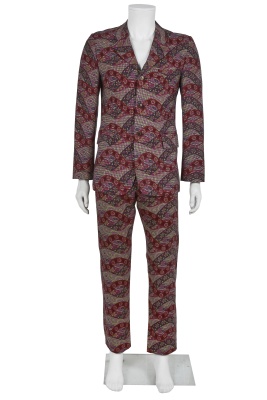 A Comme des Gar&ccedil;ons men's psychedelic print wool suit, Autumn-Winter 2001-02