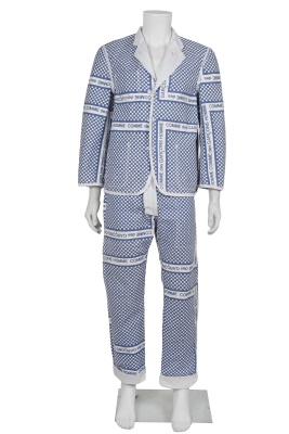 A Comme des Gar&ccedil;ons men's reversible cotton suit, Spring-Summer 2004