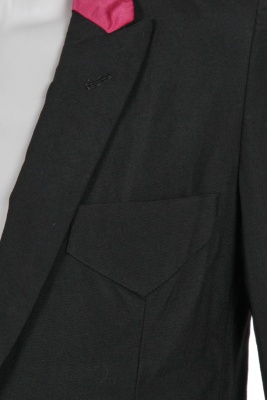 A Comme des Gar&ccedil;ons men's black and pink wool and satin suit, Spring-Summer 2005 - 7
